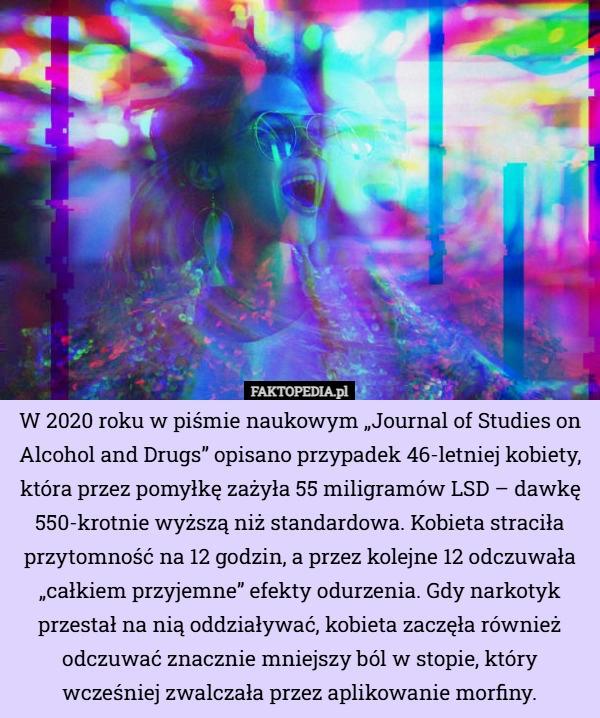 
    W 2020 roku w piśmie naukowym „Journal of Studies on Alcohol and Drugs”...