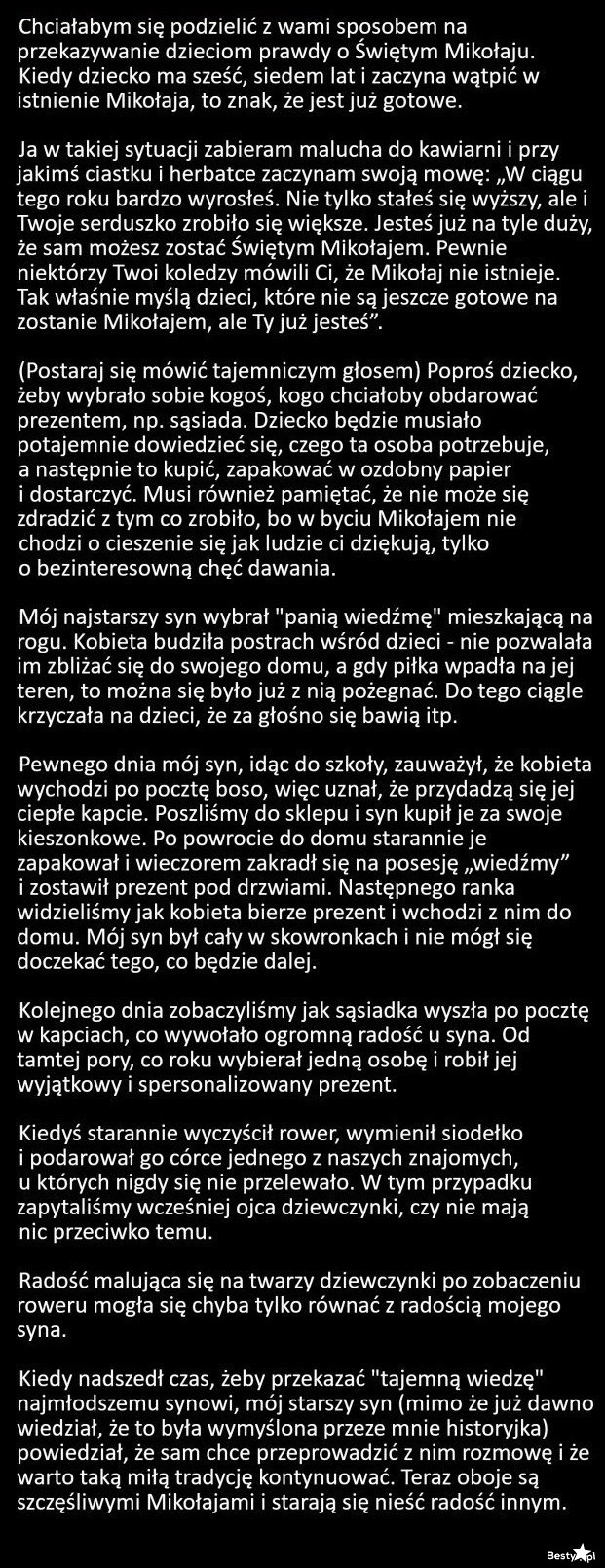 
    Przekazywanie prawdy o Mikołaju 