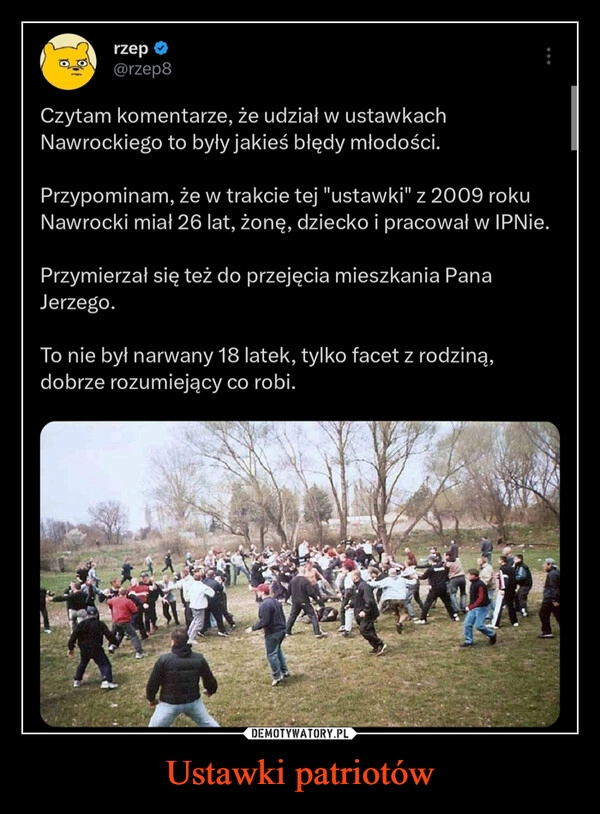 
    Ustawki patriotów