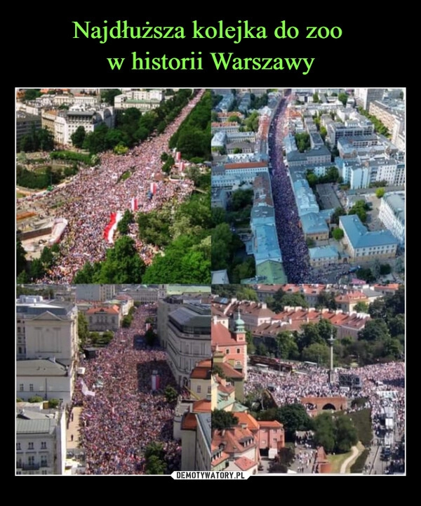 
    Najdłuższa kolejka do zoo 
w historii Warszawy