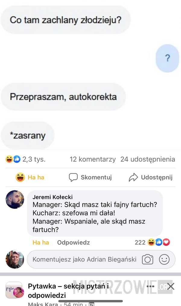 
    No chłop poprostu powiedział prawdę jak to wygląda