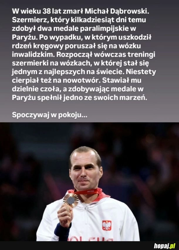 
    Zmarł Michał Dąbrowski