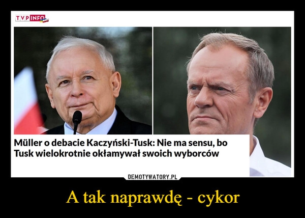 
    A tak naprawdę - cykor