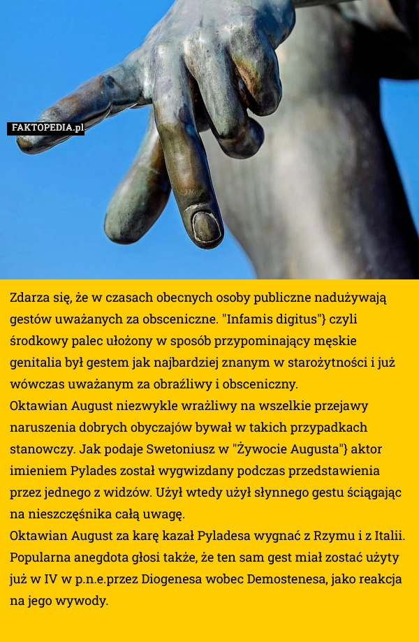 
    Zdarza się, że w czasach obecnych osoby publiczne nadużywają gestów