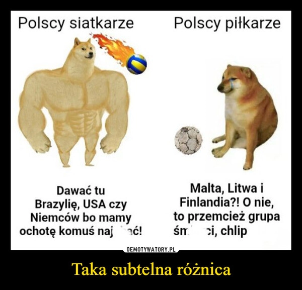 
    Taka subtelna różnica