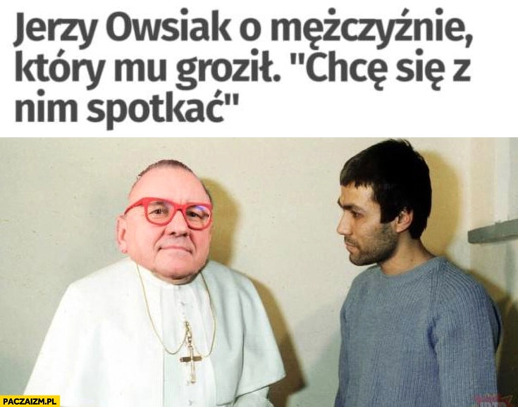 
    Jerzy Owsiak o mężczyźnie który mu groził: chce się z nim spotkać papież Jan Paweł 2 Ali Agca