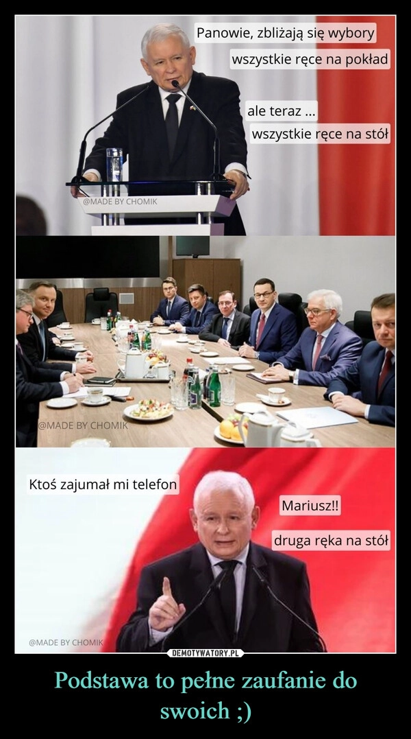 
    Podstawa to pełne zaufanie do swoich ;)