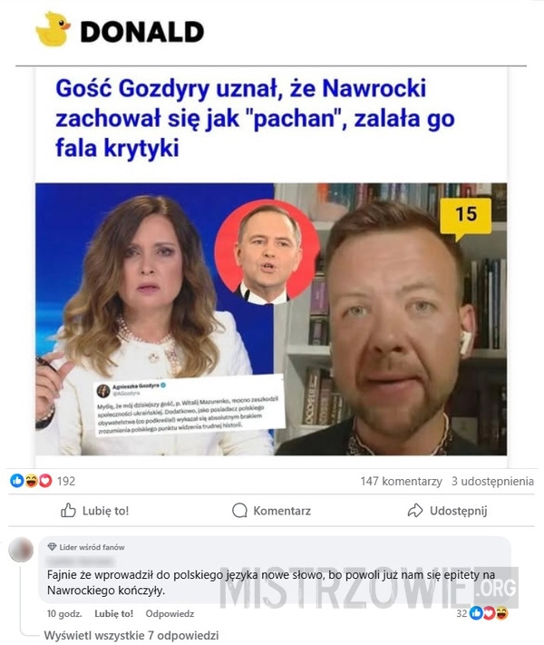 
    Nowe określenie na Nawrockiego