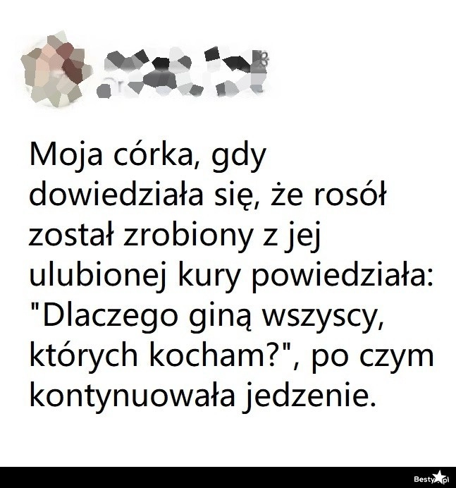 
    Rosół z ulubionej kury 