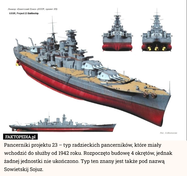 
    Pancerniki projektu 23 – typ radzieckich pancerników, które miały wchodzić
