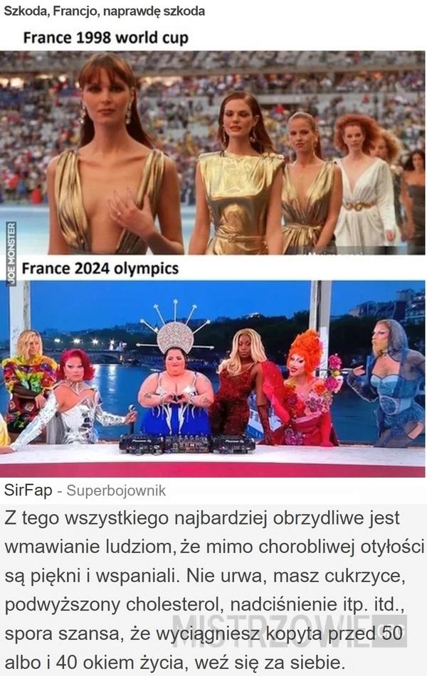 
    Szkoda, Francjo, naprawdę szkoda