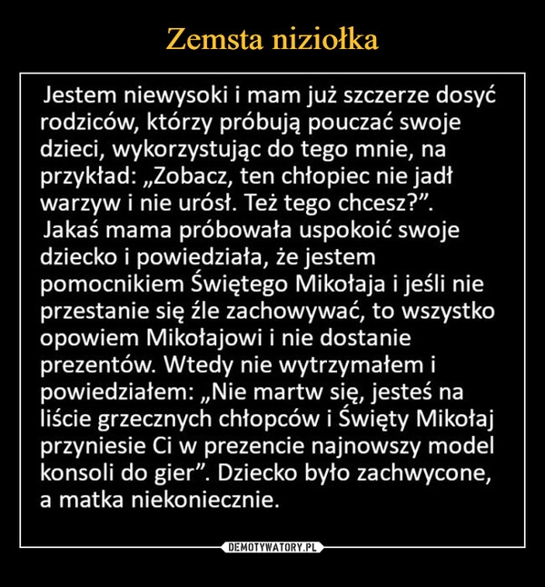 
    Zemsta niziołka