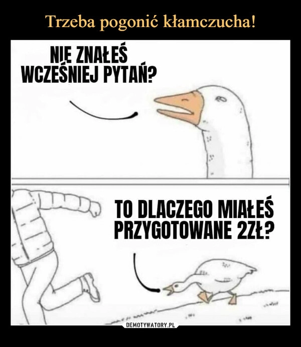 
    Trzeba pogonić kłamczucha!