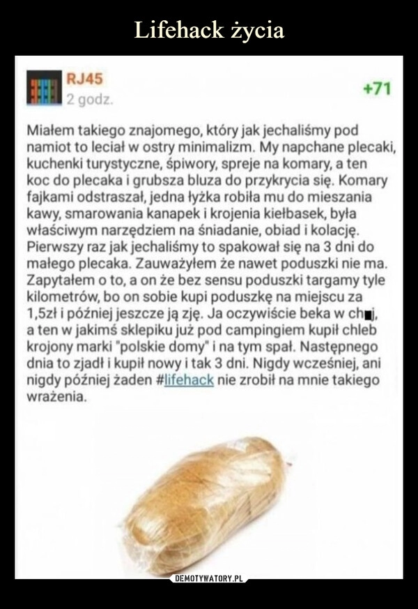 
    Lifehack życia