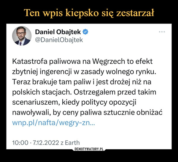 
    Ten wpis kiepsko się zestarzał