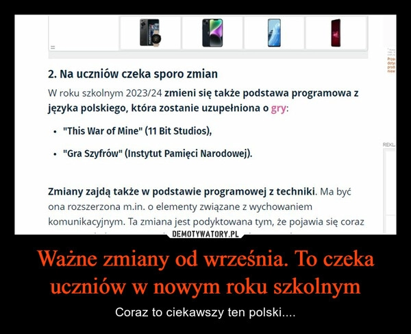 
    Ważne zmiany od września. To czeka uczniów w nowym roku szkolnym