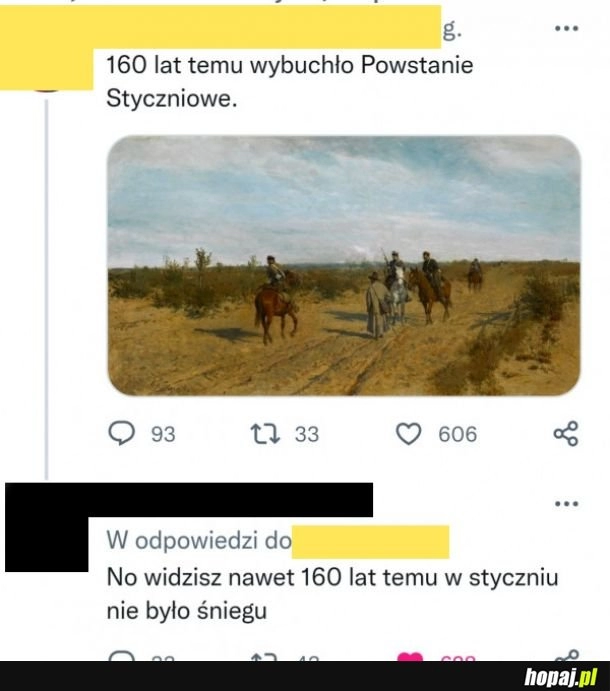 
    Powstanie styczniowe