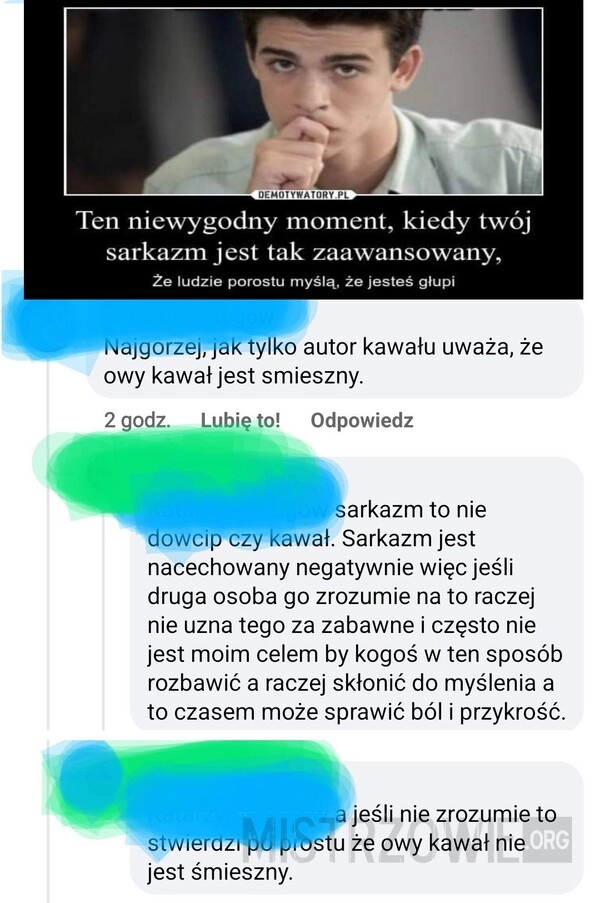 
    Ironia? Sarkazm? Cynizm? To tutaj !