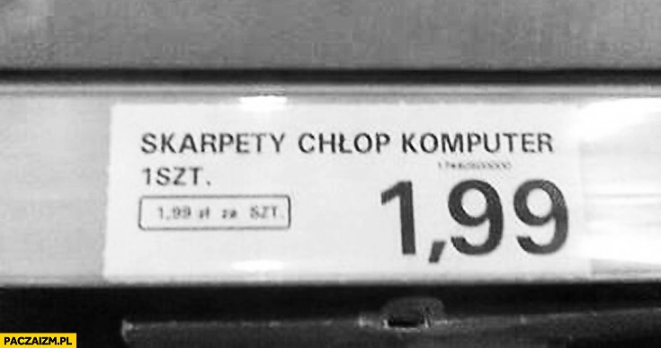 
    Skarpety chłop komputer