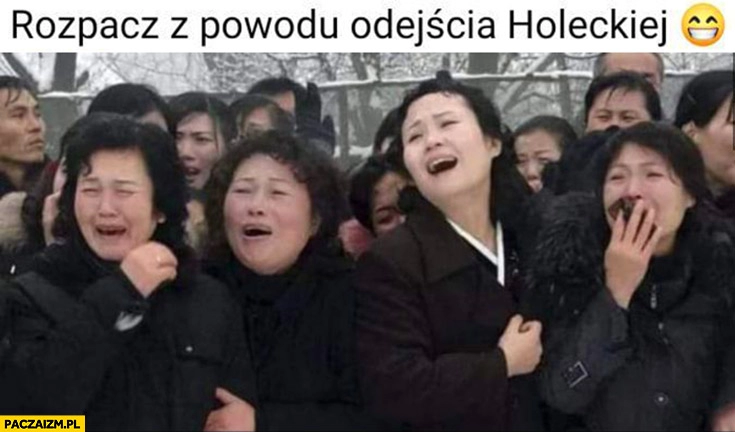 
    Rozpacz z powodu odejścia Holeckiej kobiety płaczą Korea Północna