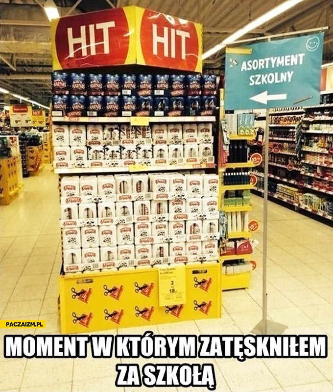 
    Asortyment szkolny moment w którym zatęskniłem za szkoła