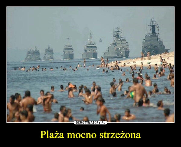 
    Plaża mocno strzeżona