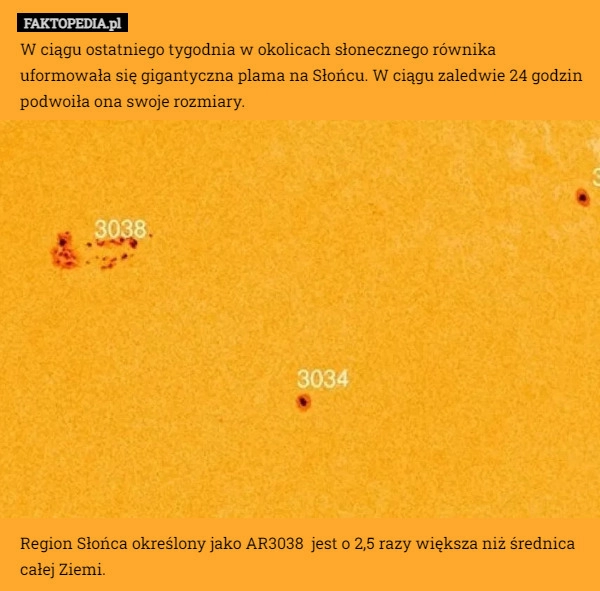 
    W ciągu ostatniego tygodnia w okolicach słonecznego równika uformowała się