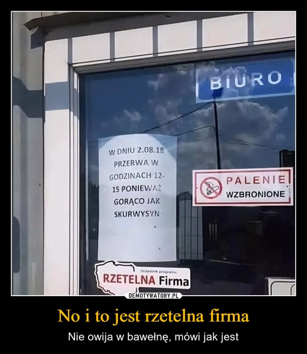 
    No i to jest rzetelna firma