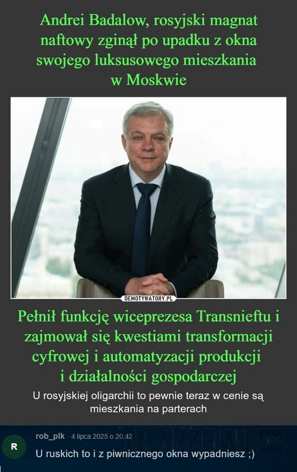 
    Śmierć w Rosji