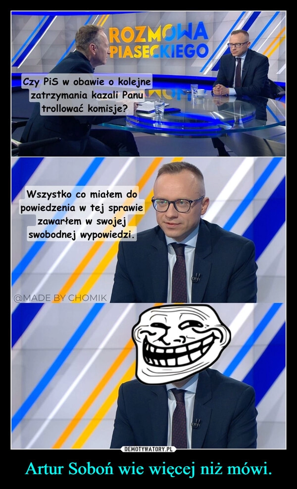 
    Artur Soboń wie więcej niż mówi.