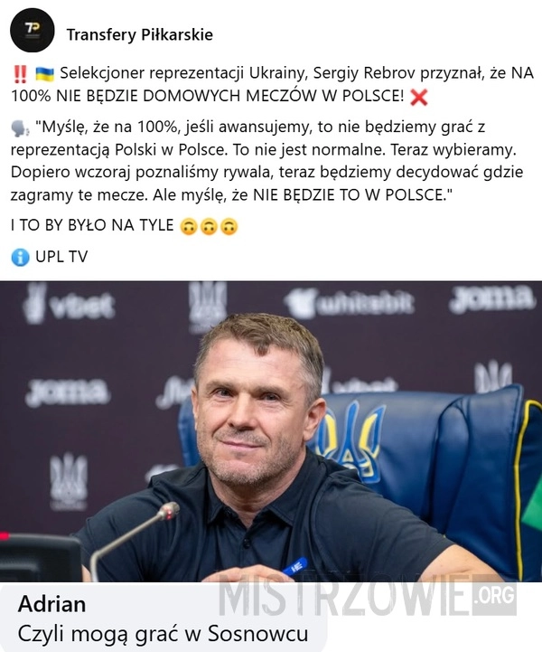 
    Selekcjoner reprezentacji Ukrainy