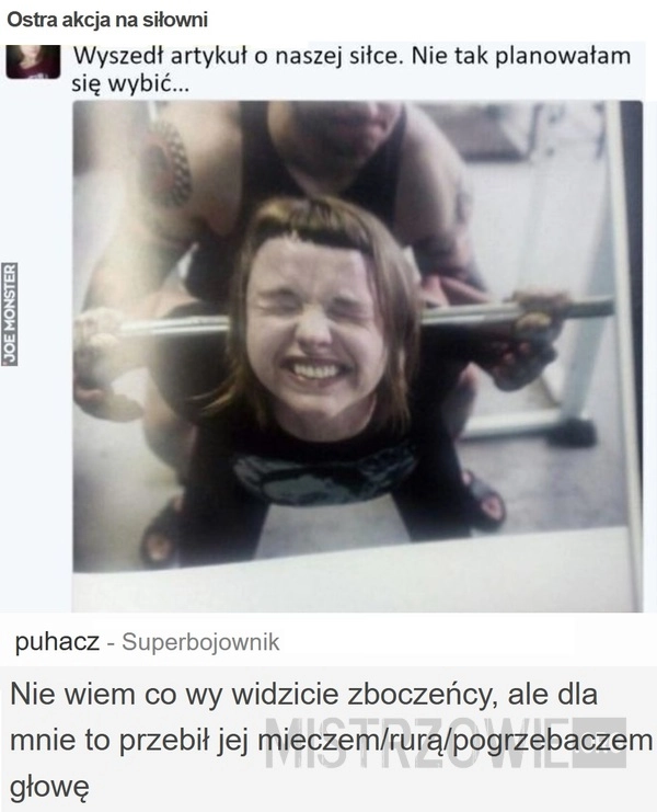 
    Ostra akcja na siłowni