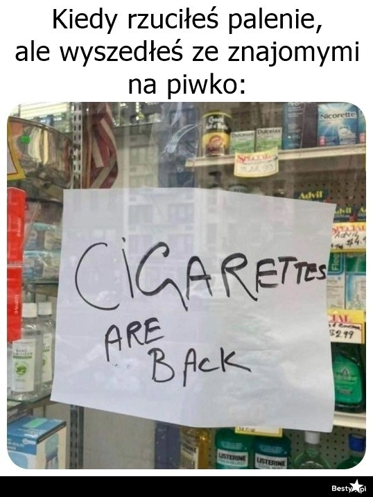 
    Wielki powrót do nałogu 