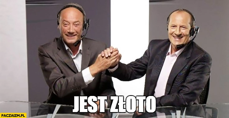 
    Jest złoto Szpakowski Szaranowicz przybijają piątkę