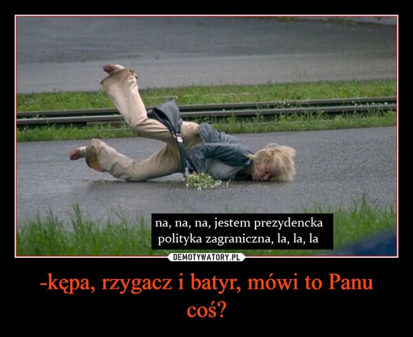 
    -kępa, rzygacz i batyr, mówi to Panu coś?