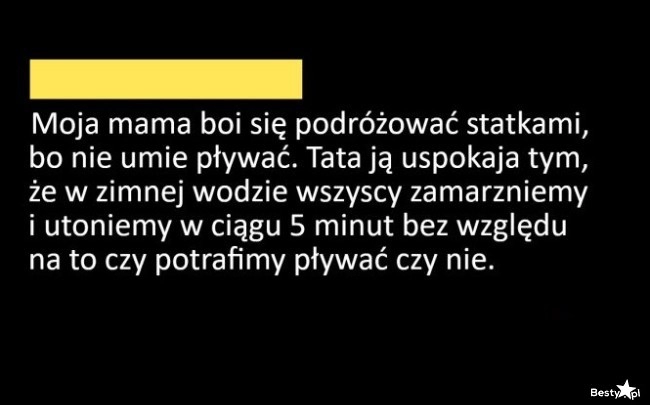 
    Lęk przed podróżą statkiem 