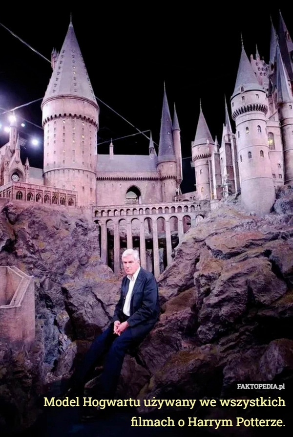 
    Model Hogwartu używany we wszystkich filmach o Harrym Potterze.