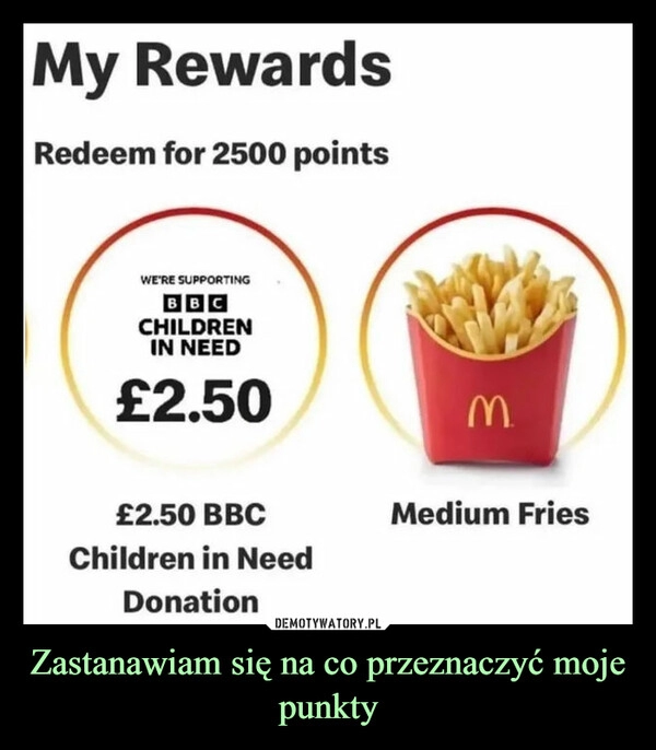 
    Zastanawiam się na co przeznaczyć moje punkty