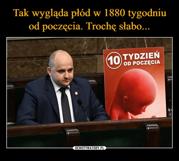 
    Tak wygląda płód w 1880 tygodniu od poczęcia. Trochę słabo...