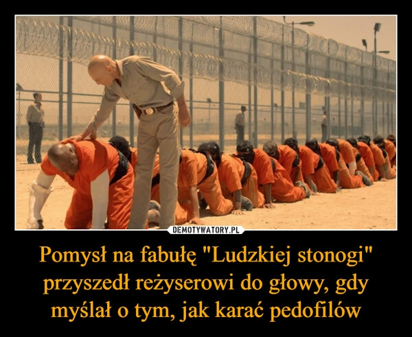 
    Pomysł na fabułę "Ludzkiej stonogi" przyszedł reżyserowi do głowy, gdy myślał o tym, jak karać pedofilów