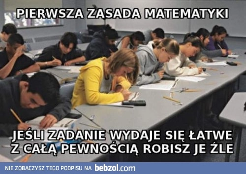 
    Pierwsza zasada matematyki