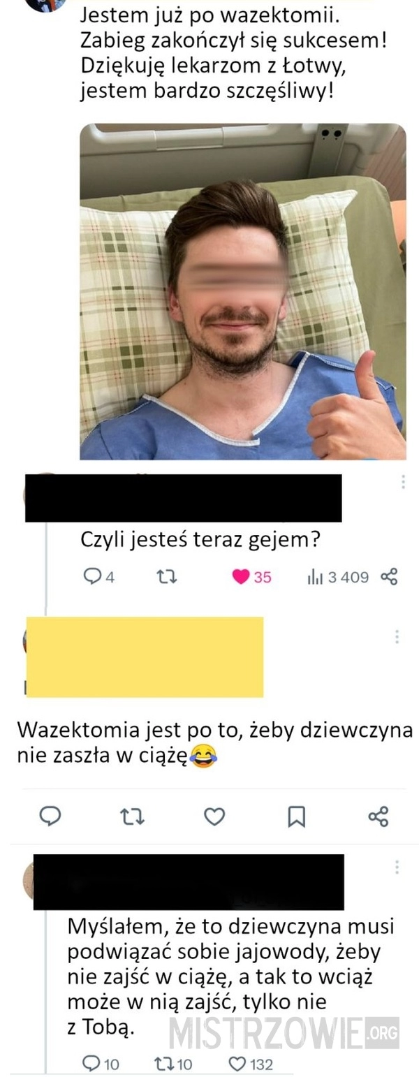 
    Wazektomia