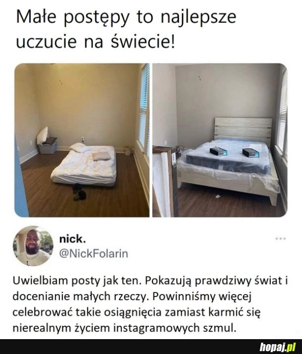 
    Małe postępy