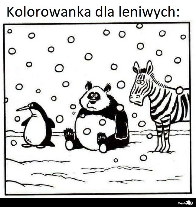 
    Kolorowanka dla leniwych 