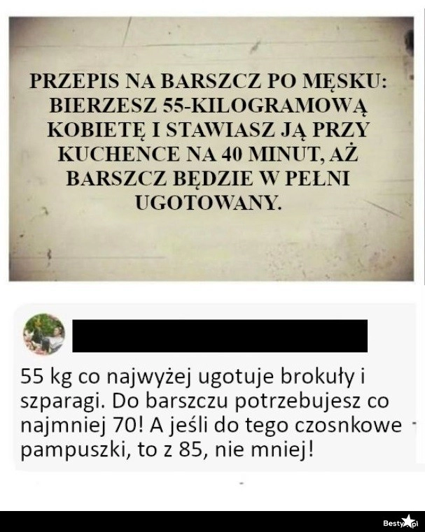 
    Pomysł na barszcz po męsku 