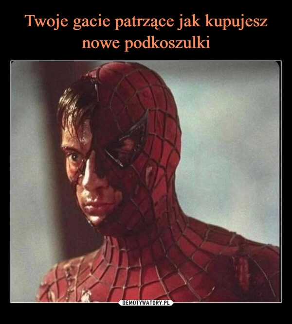 
    Twoje gacie patrzące jak kupujesz nowe podkoszulki 