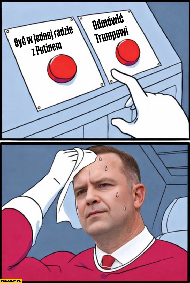 
    Nawrocki być w jednej radzie z putinem vs odmówić Trumpowi przyciski