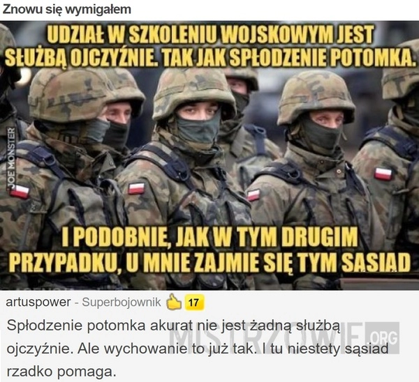 
    
			Znowu się wymigałem					