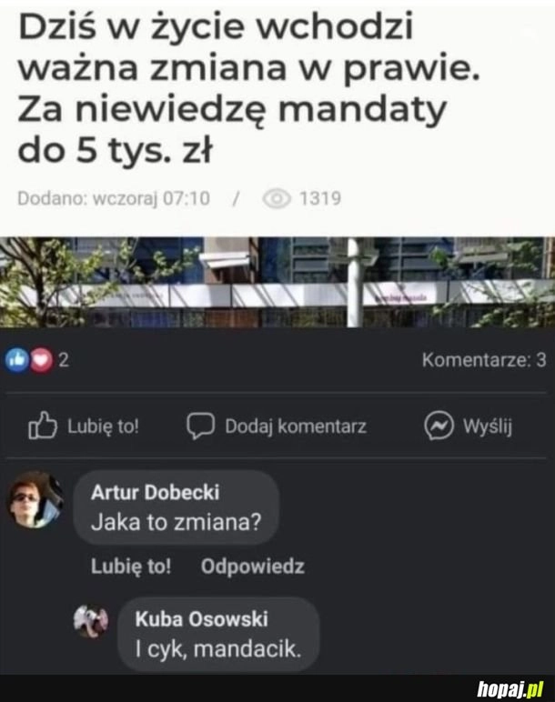 
    Kara za niewiedzę