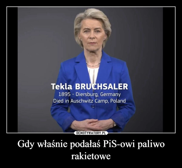 
    Gdy właśnie podałaś PiS-owi paliwo rakietowe